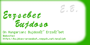 erzsebet bujdoso business card